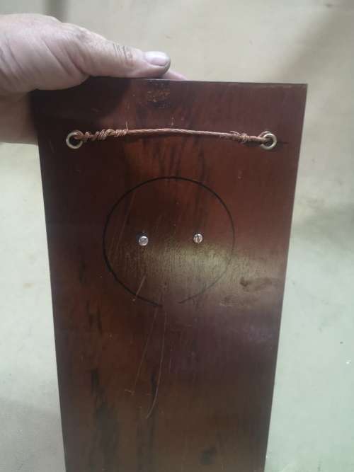 VINTAGE BUDENBERG STEAM PRESSURE GAUGE MOUNTED ON A WOODEN PLINTH