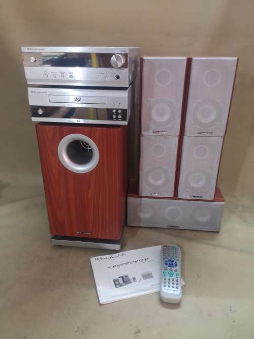 MAGNIFICENT WHARFEDALE 9PCE SURROUND SOUND HOME THEATRE SYSTEM