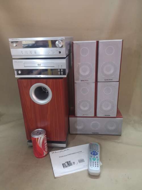 MAGNIFICENT WHARFEDALE 9PCE SURROUND SOUND HOME THEATRE SYSTEM