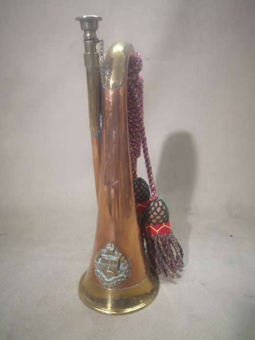 Beautiful antique trumpet of the Western Australian University Regiment