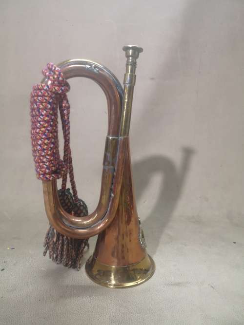 Beautiful antique trumpet of the Western Australian University Regiment