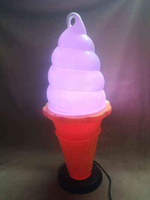 GIANT ELECTRICAL SHOP DISPLAY ICE CREAM CONE (WATERPROOF)