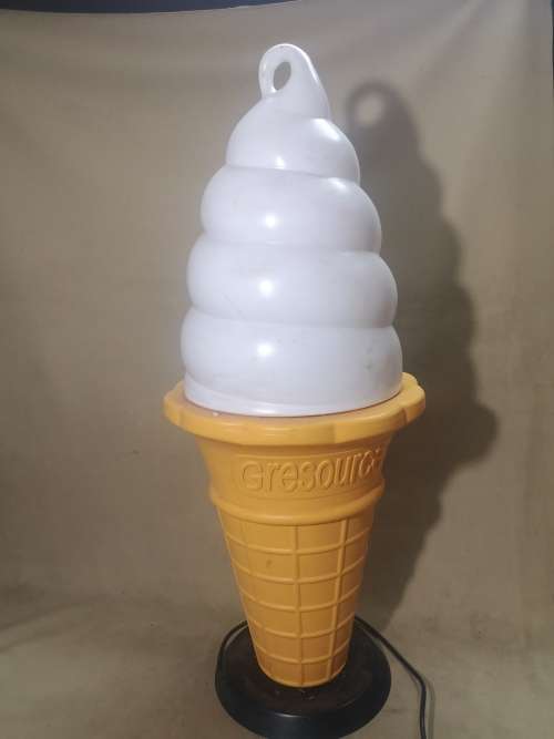 GIANT ELECTRICAL SHOP DISPLAY ICE CREAM CONE (WATERPROOF)