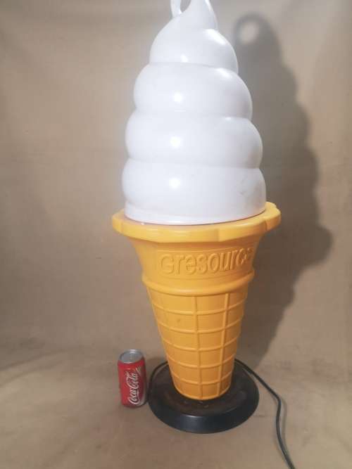GIANT ELECTRICAL SHOP DISPLAY ICE CREAM CONE (WATERPROOF)