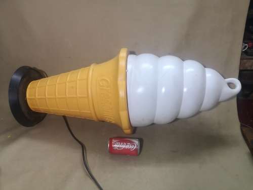 GIANT ELECTRICAL SHOP DISPLAY ICE CREAM CONE (WATERPROOF)