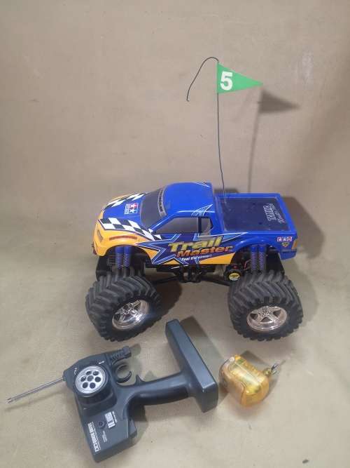 GIANT ORIGINAL TRAIL MASTER TAMIYA RC MONSTER TRUCK COMPLETE (100% TESTED WORKING)