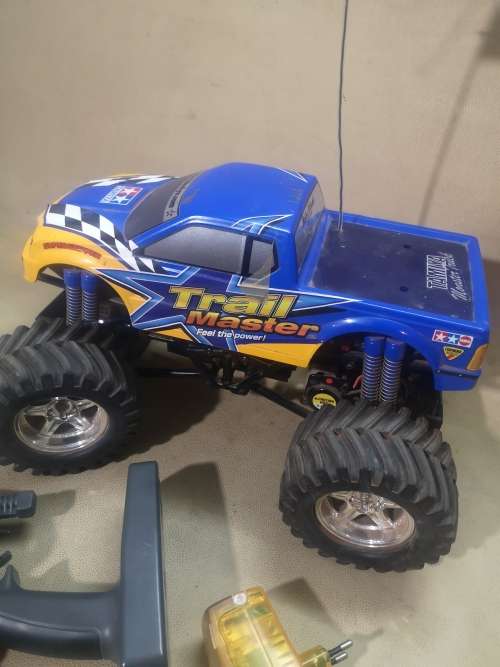 GIANT ORIGINAL TRAIL MASTER TAMIYA RC MONSTER TRUCK COMPLETE (100% TESTED WORKING)