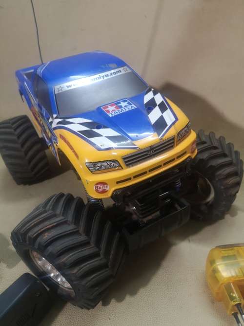 GIANT ORIGINAL TRAIL MASTER TAMIYA RC MONSTER TRUCK COMPLETE (100% TESTED WORKING)