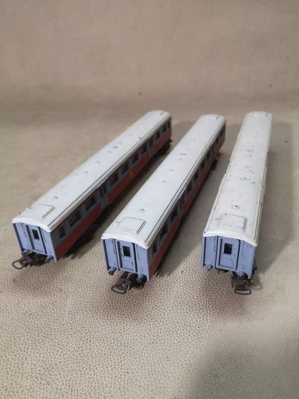 THREE RARE HO LIMA 9147 GP SAR PRETORIA RSA PASSENGER CARS - LIKE NEW