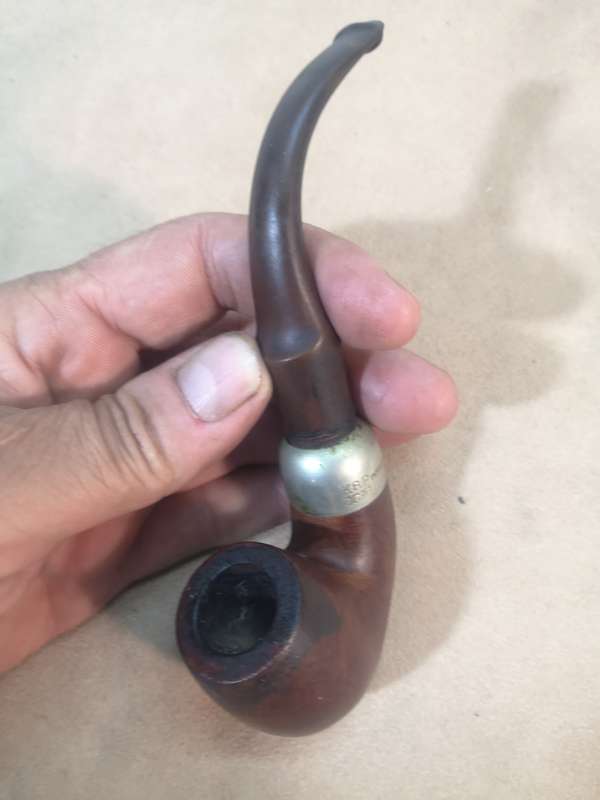 EXQUISITE ORIGINAL VINTAGE K&P PETERSON STERLING SILVER PIPE - 2 OF 2 ON AUCTION