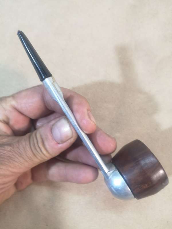 Vintage Pipe FALCON Made in England, Aluminum/Wood, Detachable