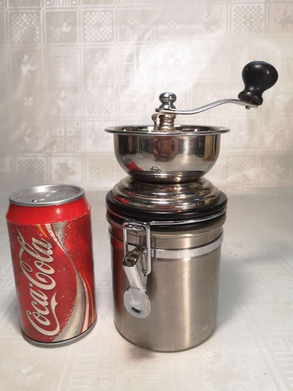 ORIGINAL LEON STAINLESS STEEL COFFEE GRINDER (VERY GOOD CONDITION)