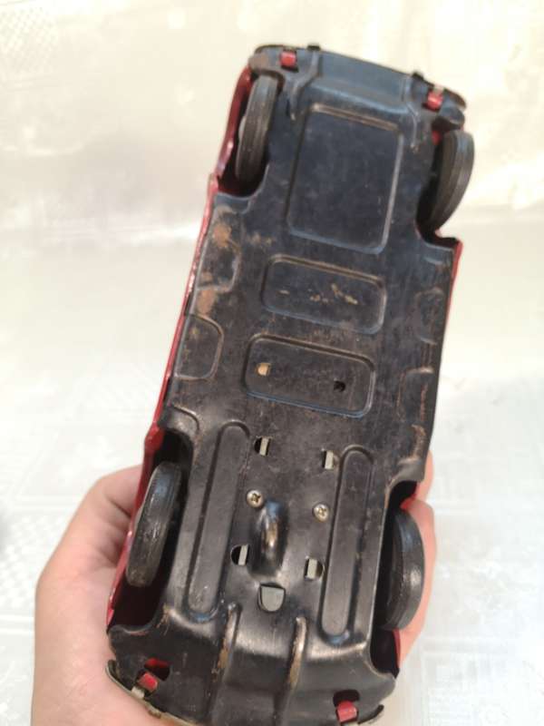 Rare large Vintage VW Beetle Tinplate Friction toy made in Japan