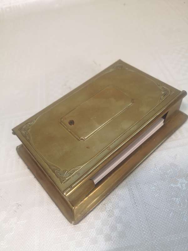 MAGNIFICENT ANTIQUE TEXACO NOTE PAD HOLDER (100 YEARS OLD)
