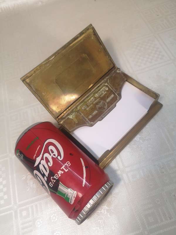 MAGNIFICENT ANTIQUE TEXACO NOTE PAD HOLDER (100 YEARS OLD)