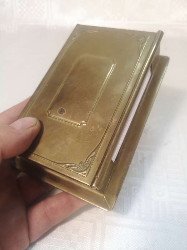 MAGNIFICENT ANTIQUE TEXACO NOTE PAD HOLDER (100 YEARS OLD)