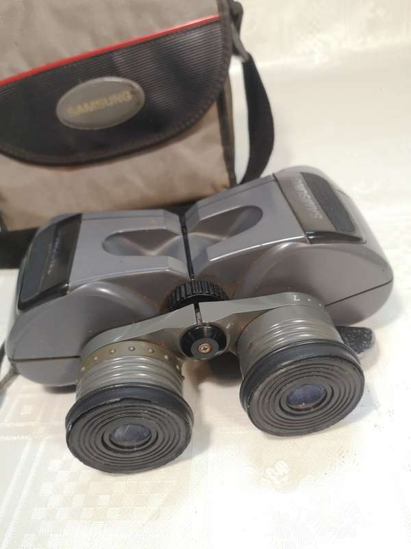 RARE VINTAGE SAMSUNG BINOCULARS 7-15X35 ZOOM + CASE - GREAT WORKING CONDITION