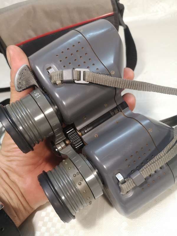 RARE VINTAGE SAMSUNG BINOCULARS 7-15X35 ZOOM + CASE - GREAT WORKING CONDITION