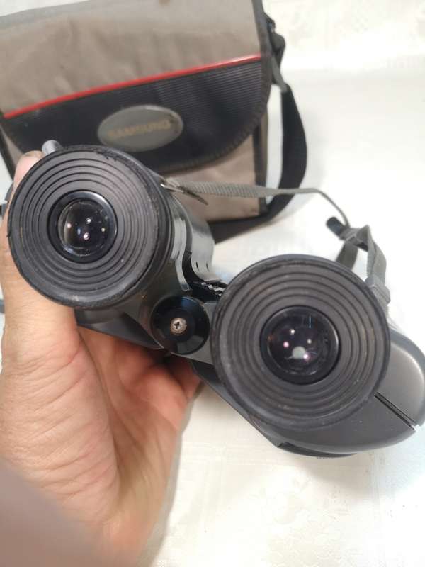 RARE VINTAGE SAMSUNG BINOCULARS 7-15X35 ZOOM + CASE - GREAT WORKING CONDITION