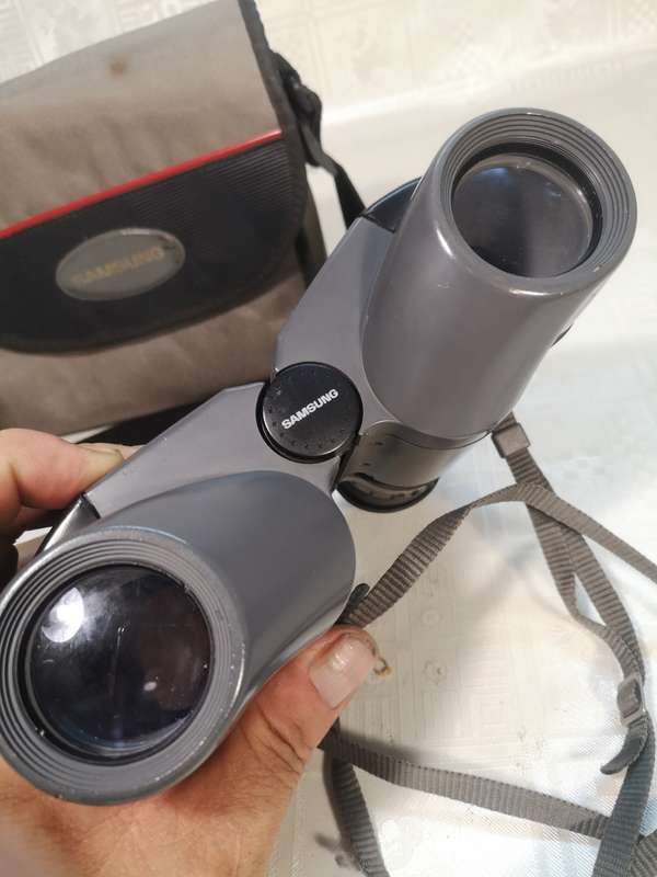 RARE VINTAGE SAMSUNG BINOCULARS 7-15X35 ZOOM + CASE - GREAT WORKING CONDITION