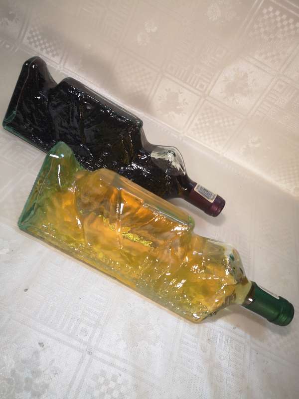 Collectable Zevenwacht Moutain Range Wine - Unique Table Mountain Shaped Bottles - Full