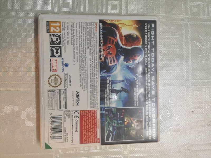 NINTENDO 3DS SPIDERMAN EDGE OF TIME GAME 1 OF 4 - COMPLETE