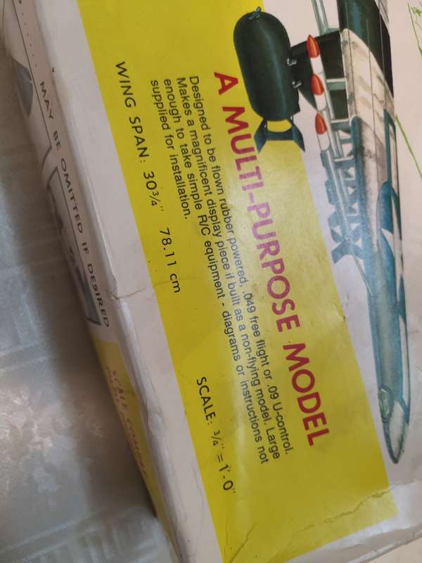 GIANT SCALE P - 47D THUNDERBOLT BALSA FLYING MODEL KIT WITH BRAND NEW RC METHANOL ENGINE