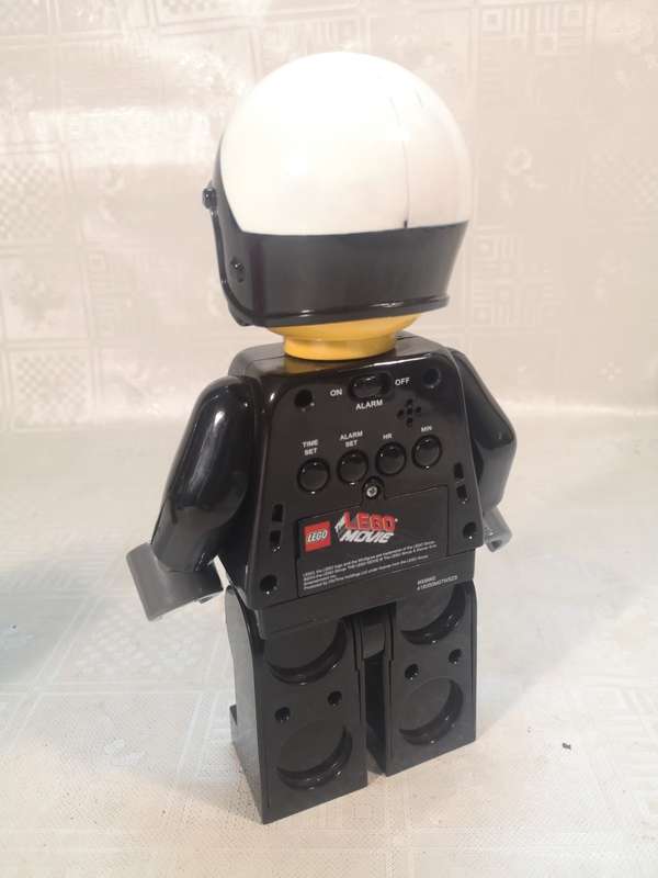 ORIGINAL LEGO MOVIE BAD COP ALARM CLOCK WITH NIGHT LIGHT 100% WORKING