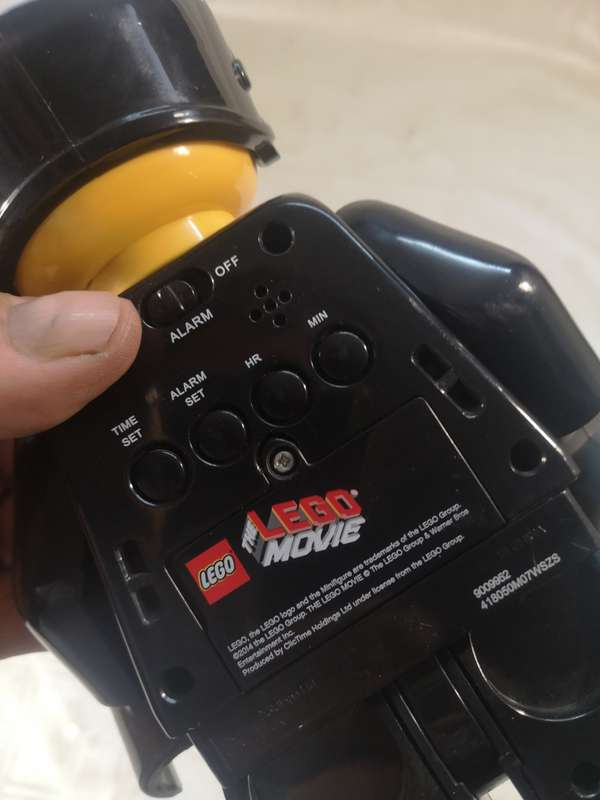 ORIGINAL LEGO MOVIE BAD COP ALARM CLOCK WITH NIGHT LIGHT 100% WORKING