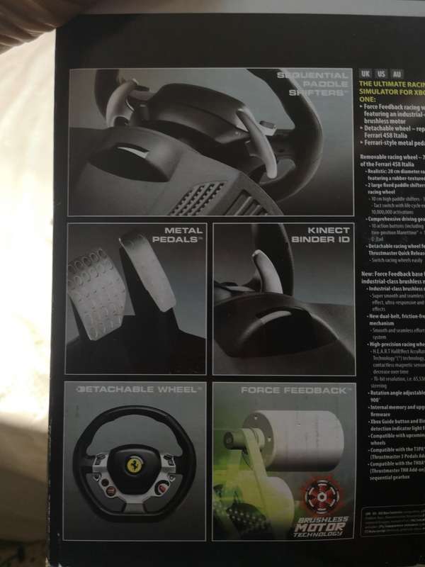 Thrustmaster Ferrari 458 Spider Racing Wheel (Xbox One) - Thrustmaster 4000G