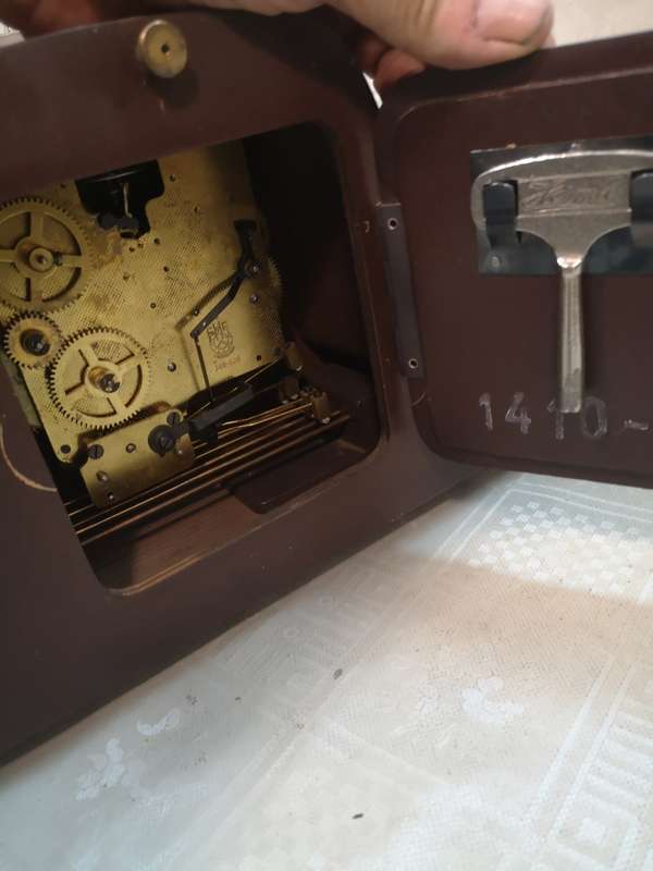 Vintage Franz Hermle table clock