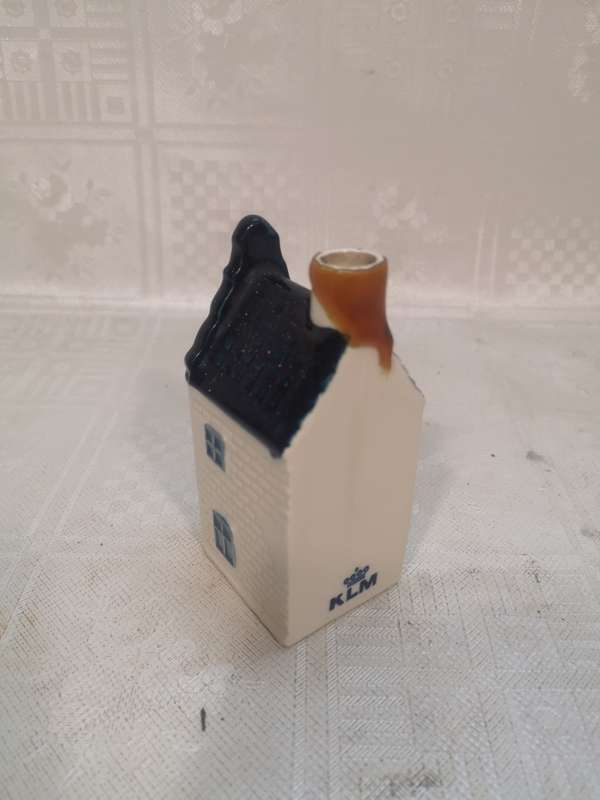 Vintage Blue Delft`s Made for KLM by Henkes Distilleries Mini Liquor Bottle No 17