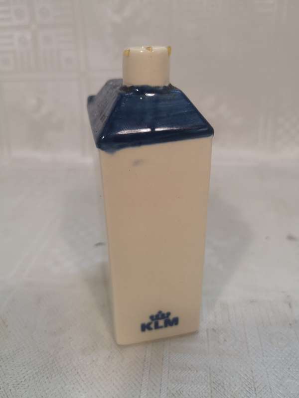 Vintage Blue Delft`s Made for KLM by Bols Royal Distilleries Mini Liquor Bottle No 57