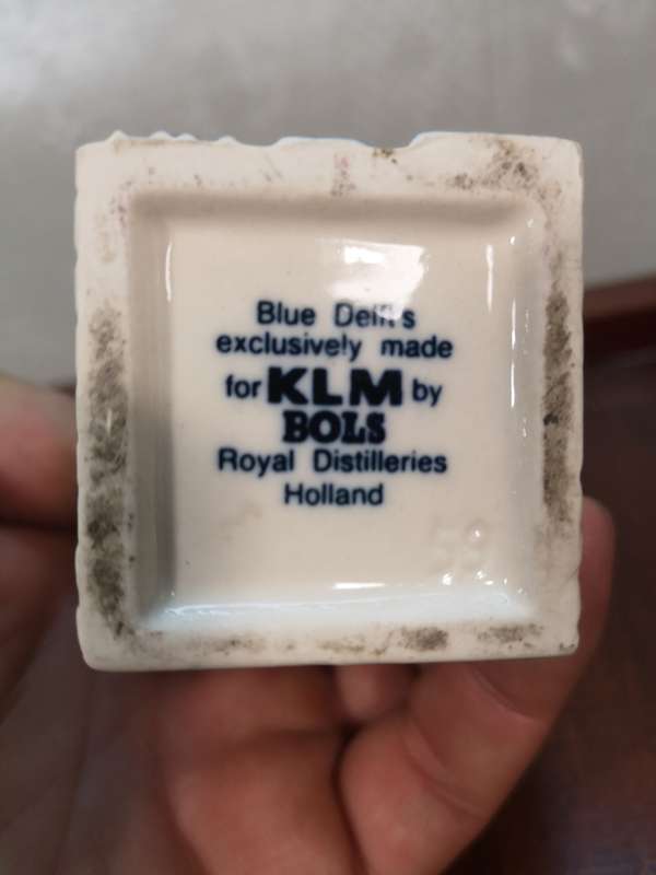 Vintage Delft KLM Bols Miniature House Collectible no 59
