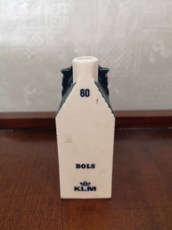 Vintage Delft KLM Bols Miniature House Collectible no 60