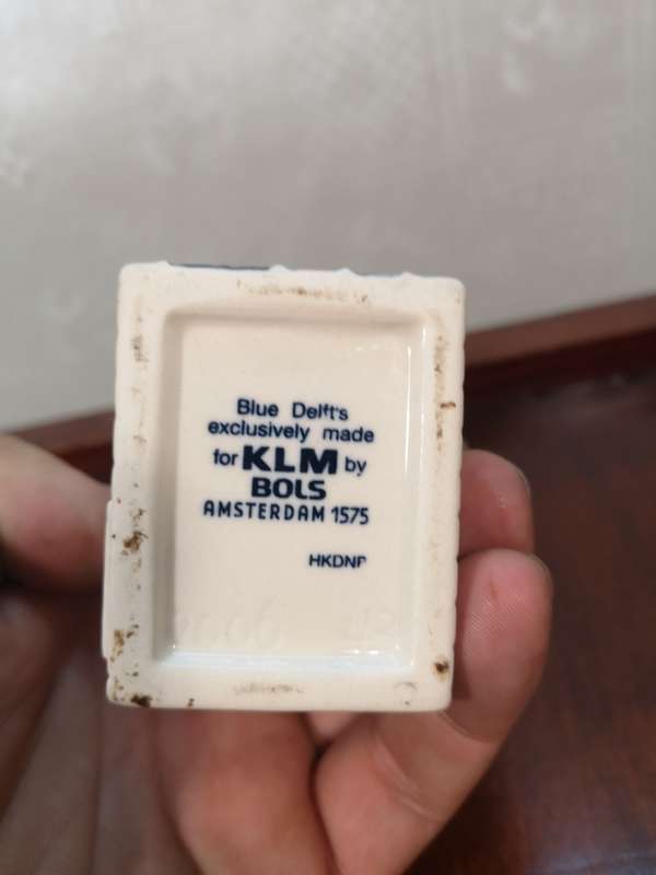 Vintage Delft KLM Bols Miniature House Collectible no 43