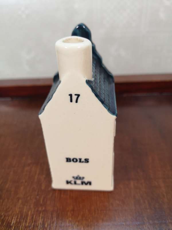 Vintage Delft KLM Bols Miniature House Collectible no 17