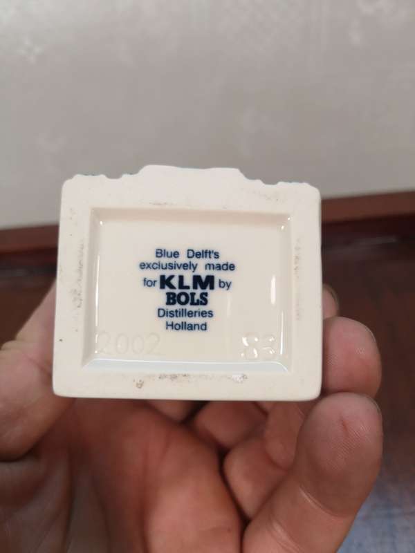 Vintage Delft KLM Bols Miniature House Collectible no 83