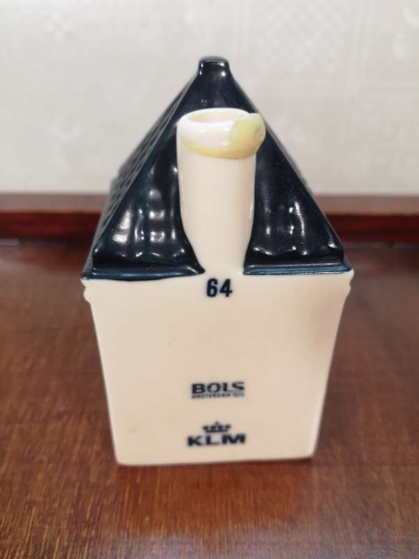 Vintage Delft KLM Bols Miniature House Collectible no 64