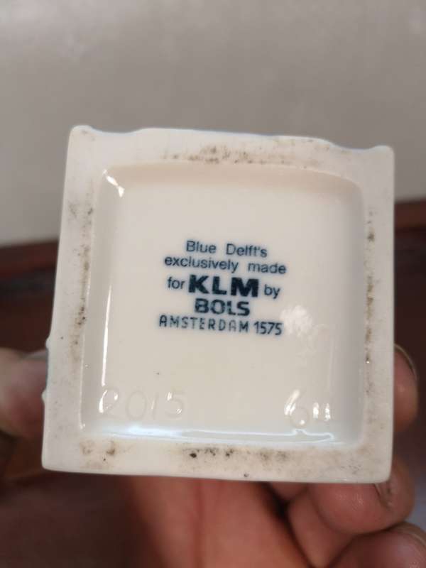 Vintage Delft KLM Bols Miniature House Collectible no 64