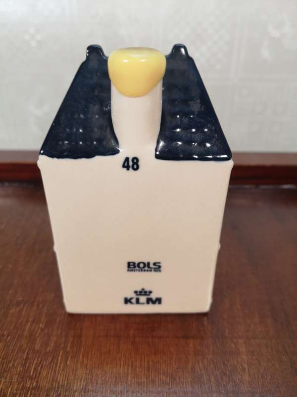 Vintage Delft KLM Bols Miniature House Collectible no 48