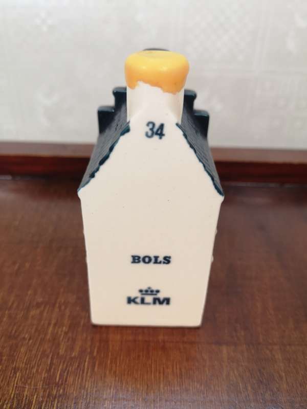 Vintage Delft KLM Bols Miniature House Collectible no 34