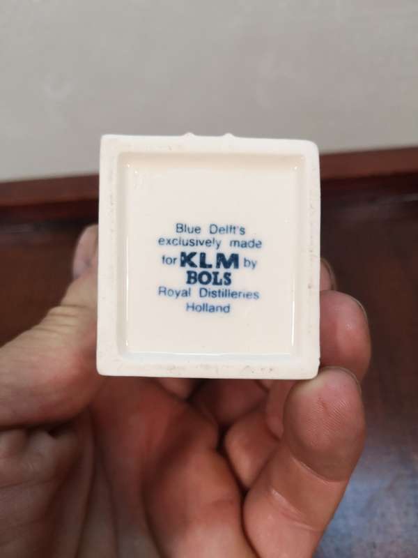 Vintage Delft KLM Bols Miniature House Collectible no 34