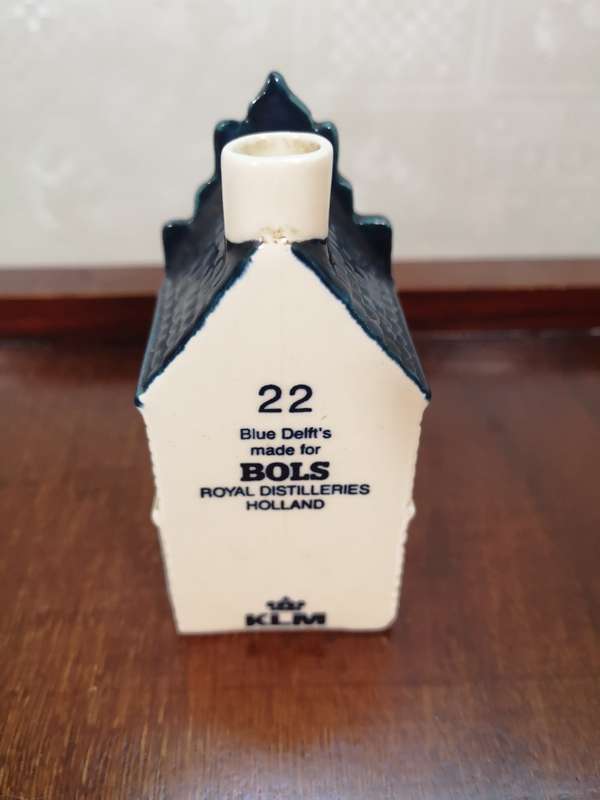 Vintage Delft KLM Bols Miniature House Collectible no 22
