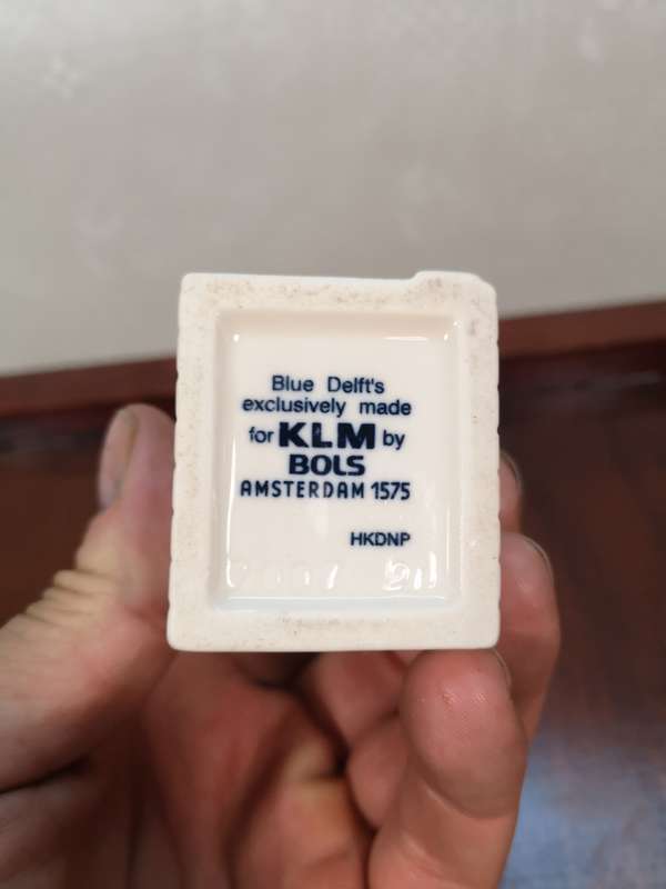 Vintage Delft KLM Bols Miniature House Collectible no 24