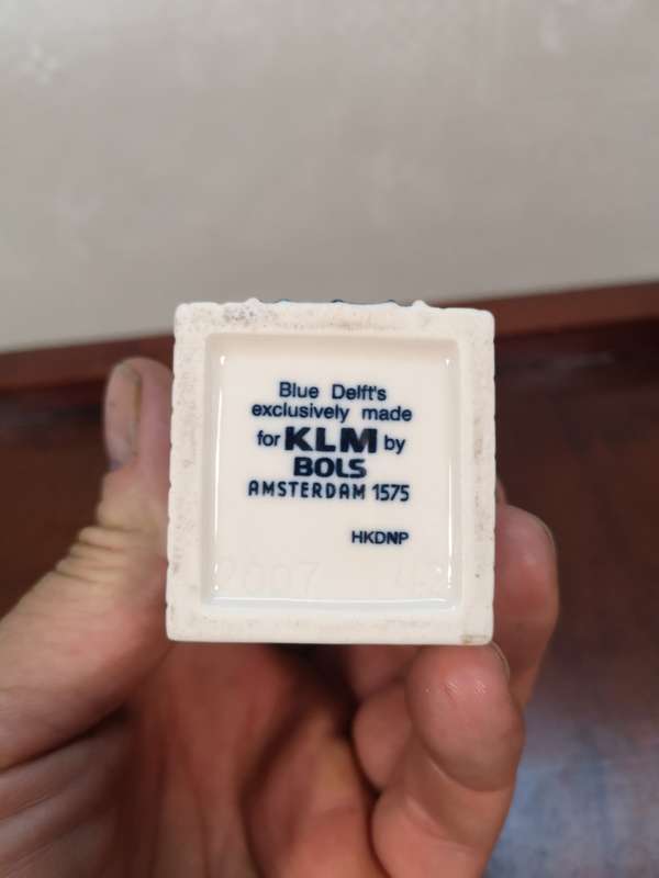 Vintage Delft KLM Bols Miniature House Collectible no 42