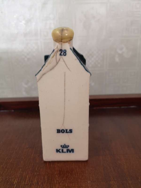 Vintage Delft KLM Bols Miniature House Collectible no 28