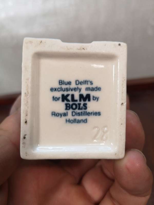 Vintage Delft KLM Bols Miniature House Collectible no 28