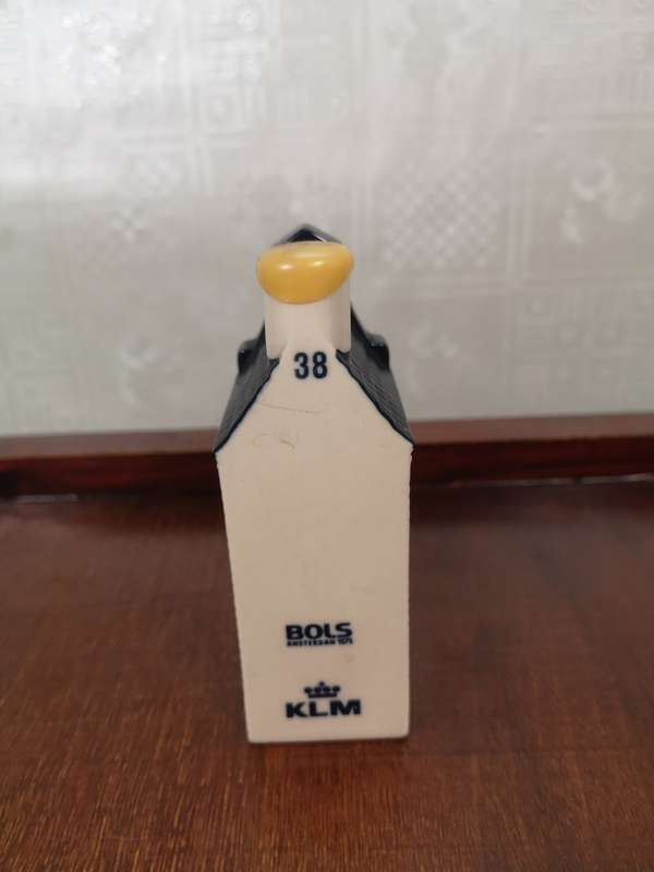 Vintage Delft KLM Bols Miniature House Collectible no 38