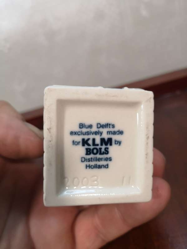 Vintage Delft KLM Bols Miniature House Collectible no 11